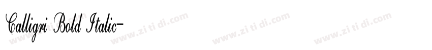 Calligri Bold Italic字体转换 Calligri Bold Italic字体转换